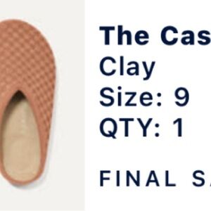 Womens Clay Slip-On Shoes Size 9